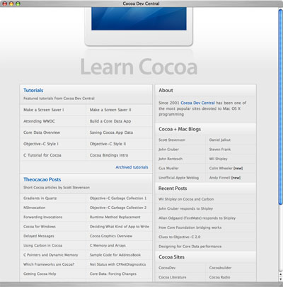 Cocoa Dev Central