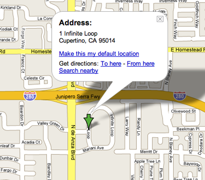 CocoaHeads Map to Apple Campus