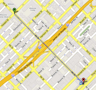 Caltrains Station on Google Maps